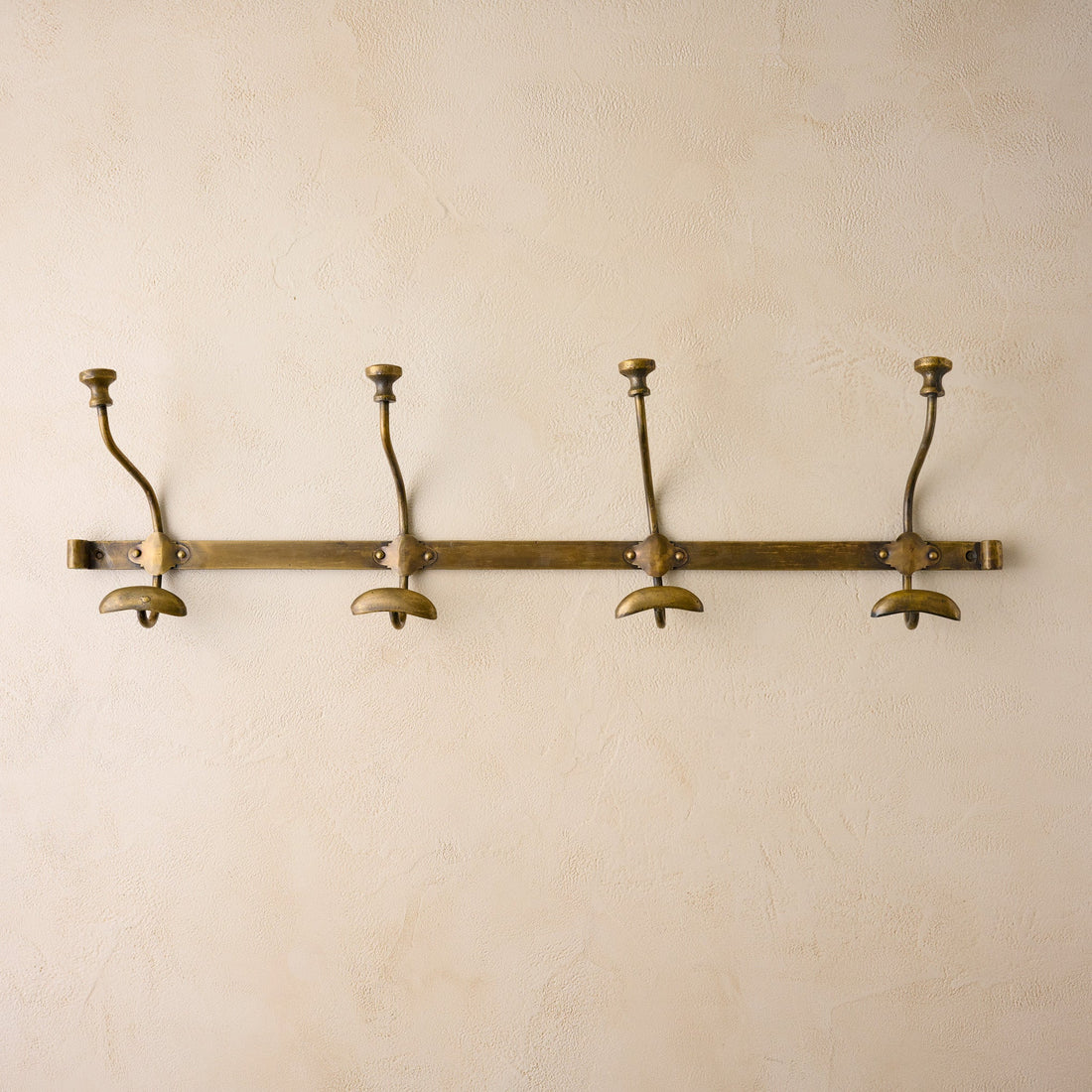 Duke Antique Brass Metal Wall Hooks