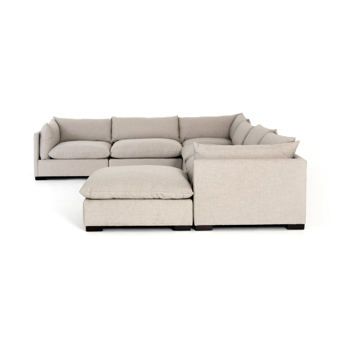 Monroe 6 Piece Sectional with Ottoman
